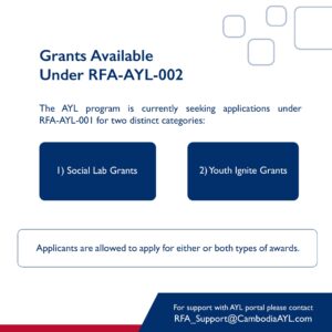 Open request for application for the Advancing Youth Leadership (AYL) grant