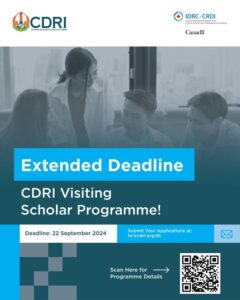 CDRI visiting scholar program 2024